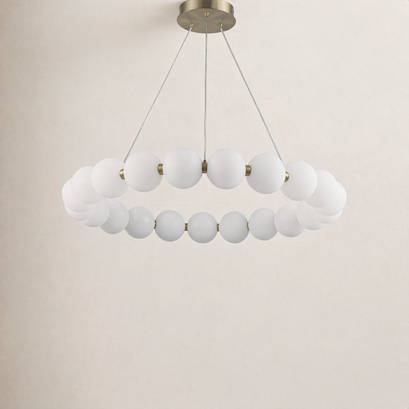Minza 21-Light Chandelier, Antique Gold, 103" H x 25.75" W x 25.75" D