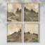 «Stone Brush II», ensemble de 4 reproductions encadrées-454278432-454278435