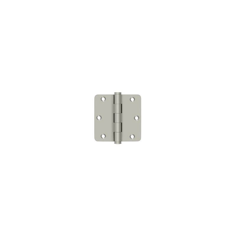 102'' x 102'' Butt Bearing Hinge, Brushed Nickel