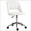 Chaise de bureau moderne à dossier moyen avec tissu en velours, chaise de bureau pivotante sans dossier pour ordinateur avec dossier creux-1241248271