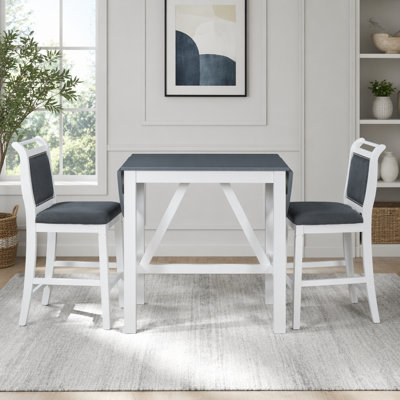 Ensemble de table de salle à manger à hauteur de comptoir 3 pièces