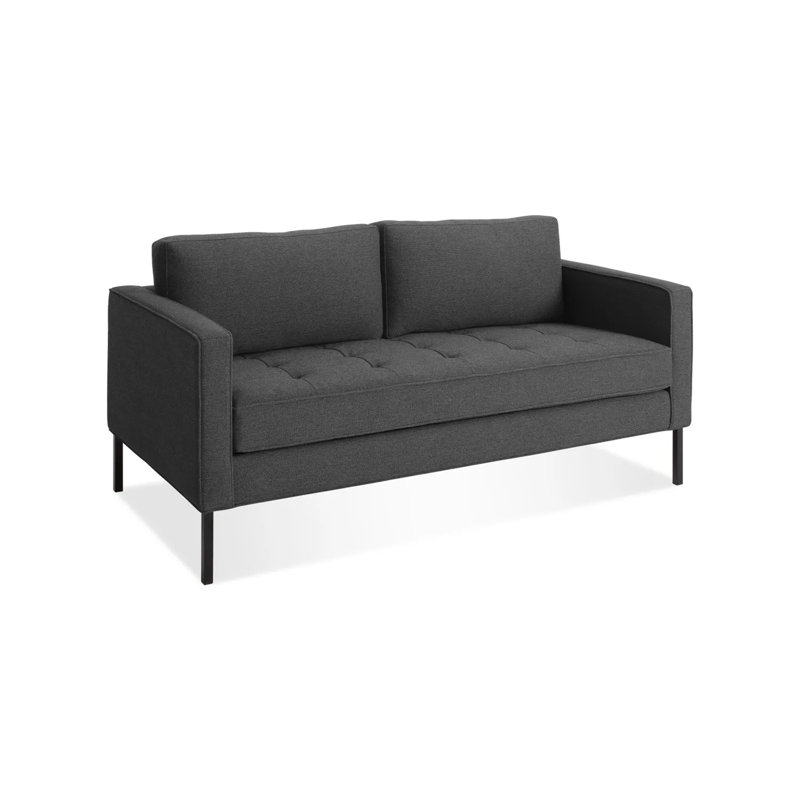 Paramount Loveseat, Sanford Ceramic Crossweave, Metal