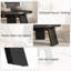 Moderner runder Couchtisch im Landhausstil aus Holz – Stabile Konstruktion mit 3 Beinen – Einfache Montage – 85 x 40 cm – Schwarze Prägung-600526840