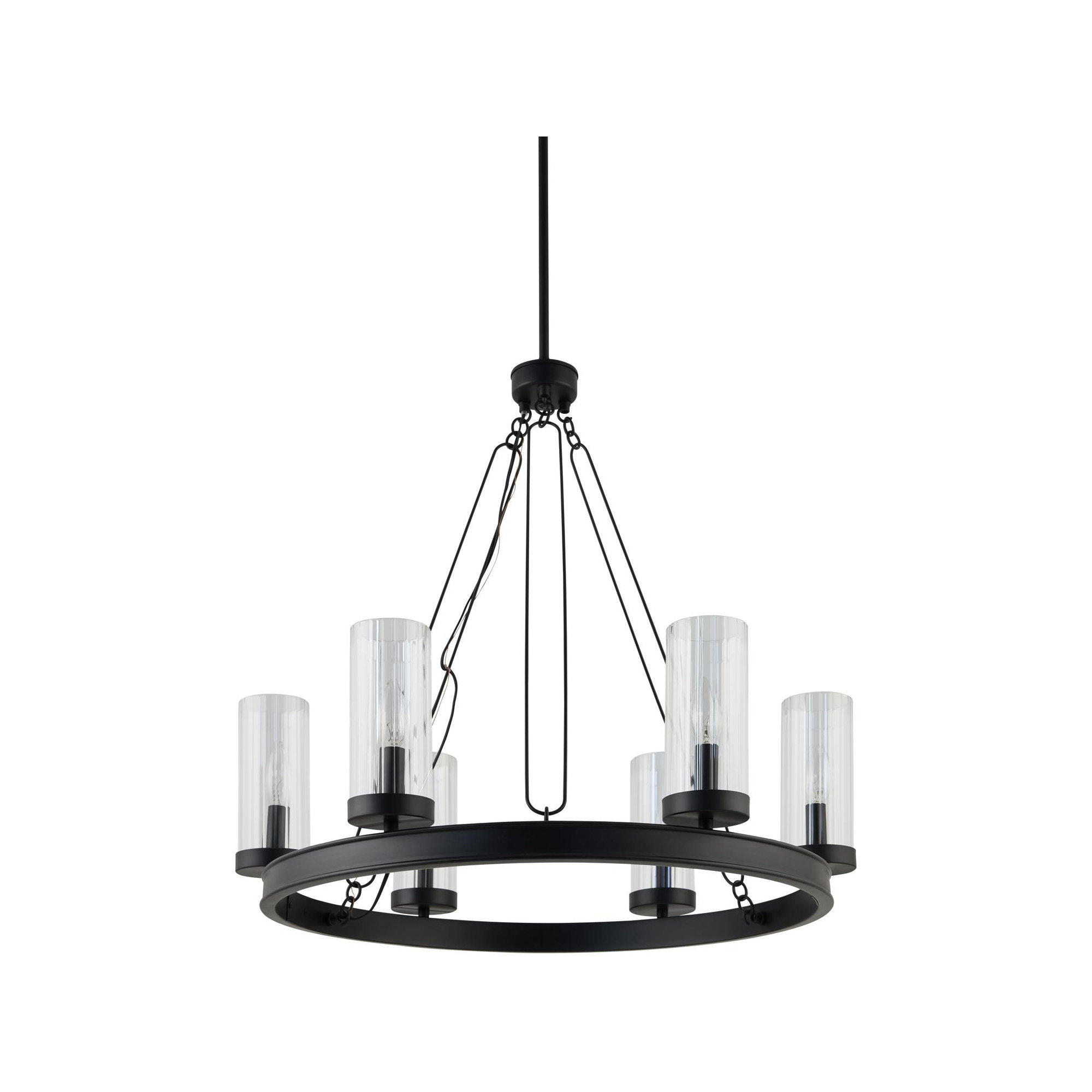 Patterson Chandelier, Matte Black
