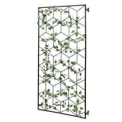 Wall Mounted Geometric Lattice Frame Trellises