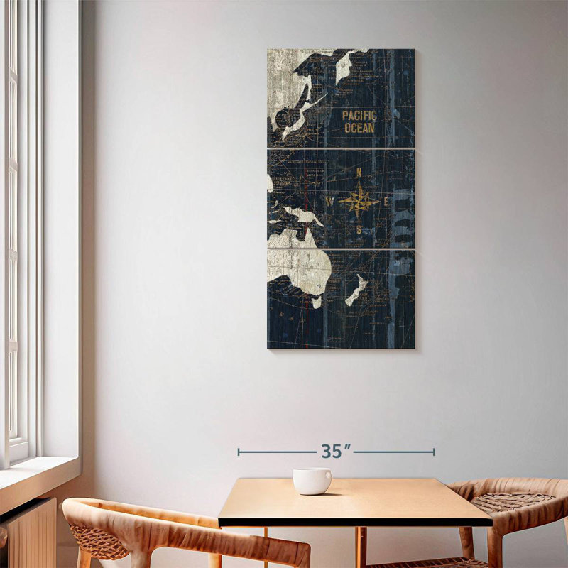 Vieux monde Alliemae bleu V, H 62 po x l 30 po