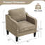 Chaises d'appoint Mid-Century avec coussins amovibles-229056707