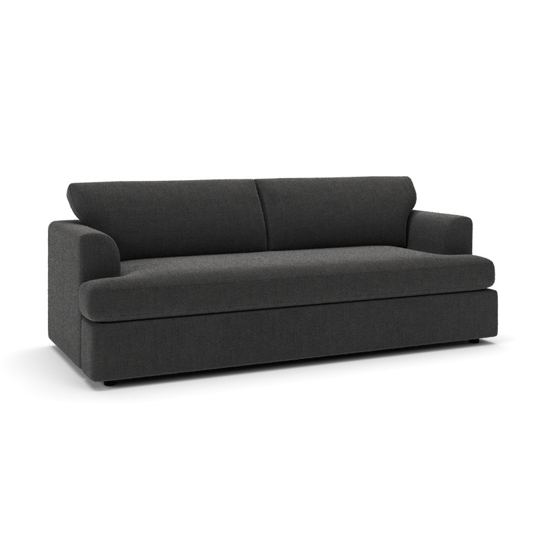 Brooks 92.5" Upholstered Sofa, Davis Smoke