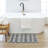 Linkage Casual Geometric Polyester Machine Washable Knitted Bath Mat-94230213-94230210