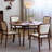 Exquisite solid wood craft dining table-110457787