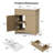 30" Modern Bathroom Vanity With Ceramic Sink, Fluted Undermount Sink Cabinet, 2 Doors & 1 Drawer, Freestanding Bathroom Storage Cabinet With Adjustable U-Shelf, Easy Installation-1779114524