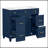 36" Bathroom Vanity With Solid Pine Frame, 1 Soft Close Door And 3 Drawers , Modern Storage Cabinet-1240031138