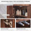 Armoire de rangement autoportante pour salle de bain, armoire de plancher en bois avec 1 tiroir et 2 portes, brun-1149365767