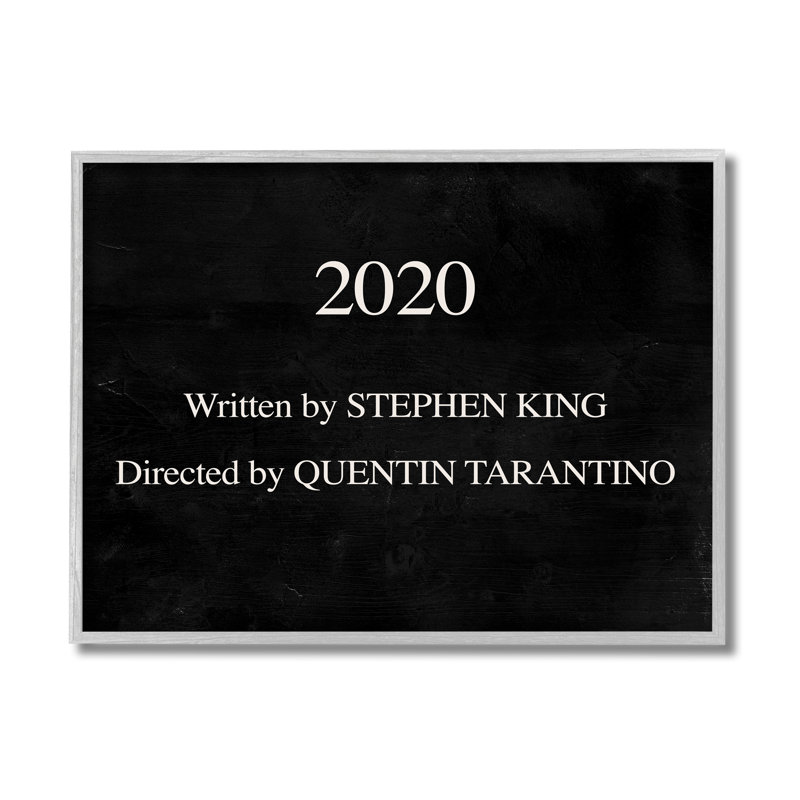 «2020 By King And Taratino», H 16 po x l 20 po, Estampe numérique Farmhouse