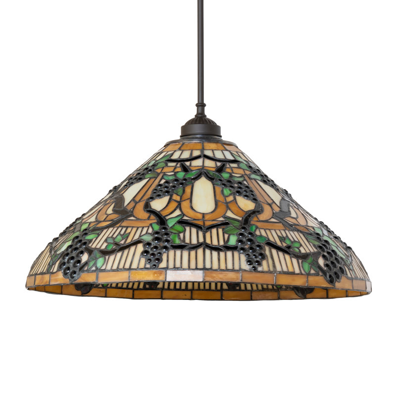 Luminaire suspendu conique 1 lumière Jewel