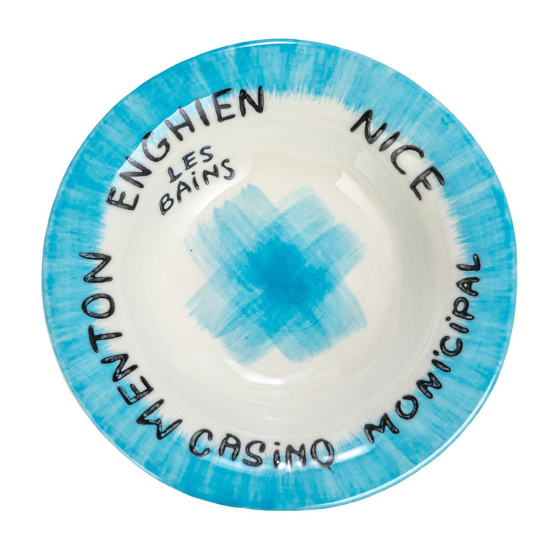 Stoneware Bowl Set With Casino Text