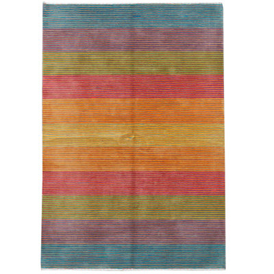 Tapis multicolore de haute qualité noué à la main