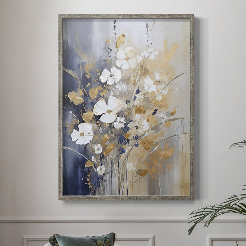 Reproduction encadrée FLORAL Series CECLXII - bois massif