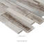 Carrelage mural mosaïque en verre et métal 12 po x 12 po Belfort Taupe