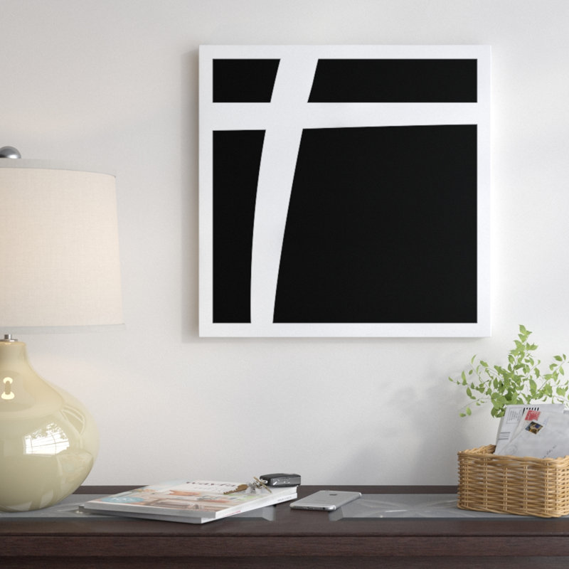 «The Type Plus», impression sur toile, Toile encadrée noire, H 18 po x l 18 po x P 1,5 po, Pas de tapis