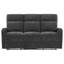 Canapé inclinable manuel Camecia Gris anthracite-1758352140