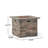 32'' Stone Square Mgo Fire Pit W/ Grey Top- 40,000 Btu