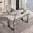 Modern minimalist rectangular office desk-107733269