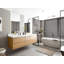 Meuble-lavabo double flottant en teck Madison-96318286