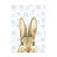  «Leslie Trimbach Garden Bunnies VI», art mural sur toile bleue-101098900