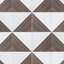 Carreau de céramique à motif triangulaire 6 po x 6 po-52581201