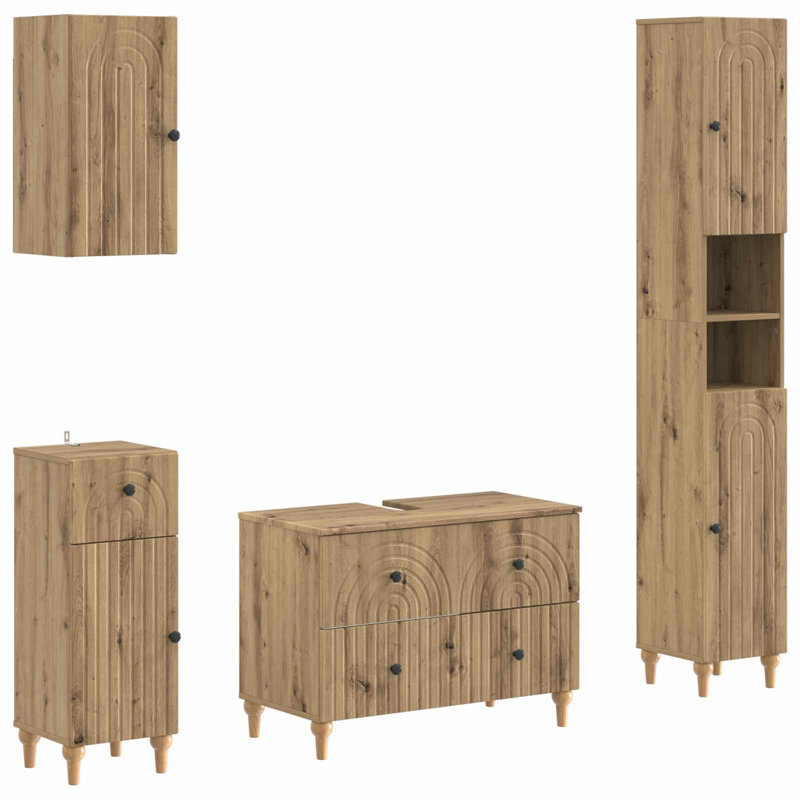 Bathroom Storage Furniture Set, Artisan Oak