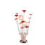 Lampe de table en aluminium à bourre de cuivre en aluminium / cuivre doré / argenté pour salon, table de chevet pour chambre à coucher, lampe à DEL