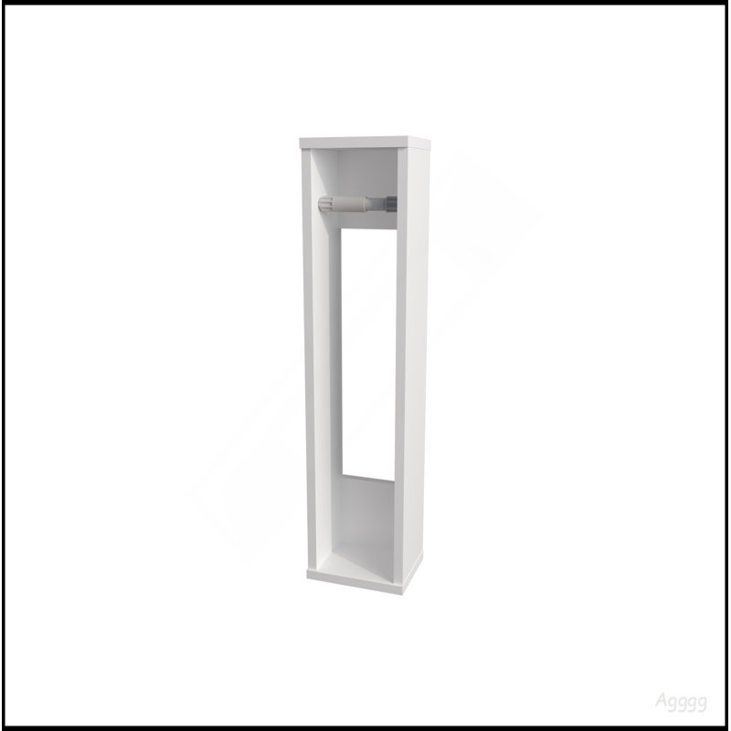 Supai Toilet Paper Holder In Melamine, White, White