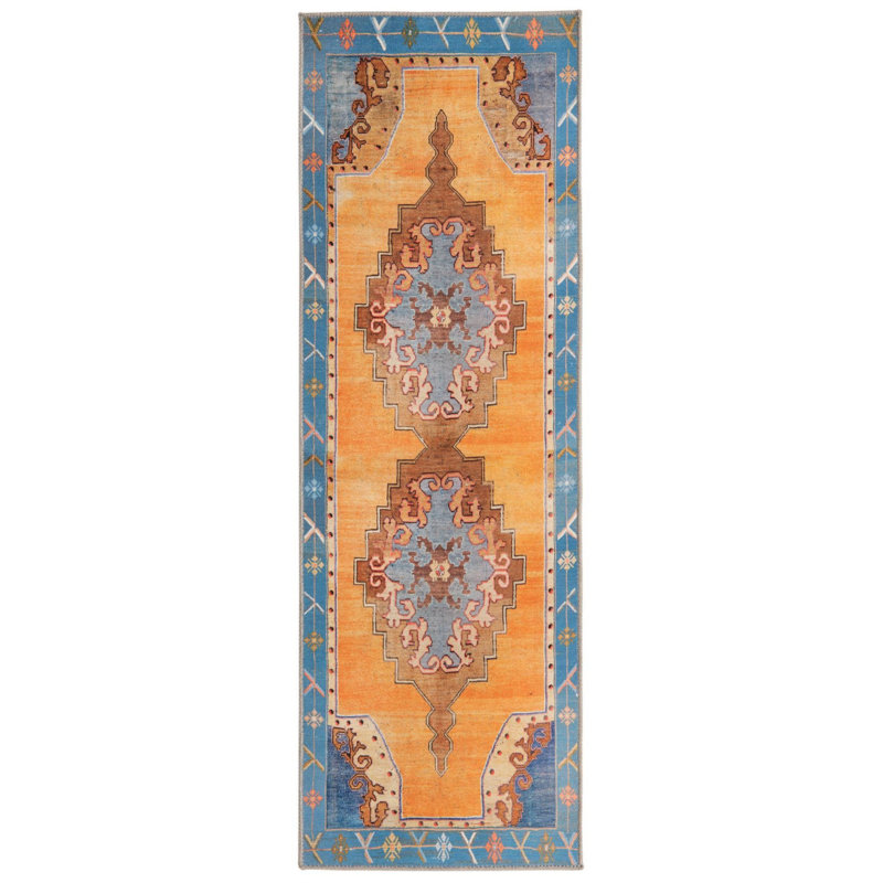 Oppie Chenille Oriental Indoor Rug, Runner 2' x 6'