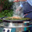 Professional Wheeled Cart with Seasoned Cooksurface LP Gas - Fully Assembled