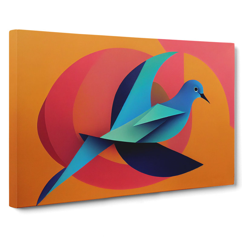 Dove Bird Abstract Vol.5 - Wrapped Canvas, 50cm H x 76cm W x 3cm D