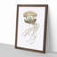 Crown Jellyfish by George Shaw - Picture Frame Painting Print-55621146-55621142