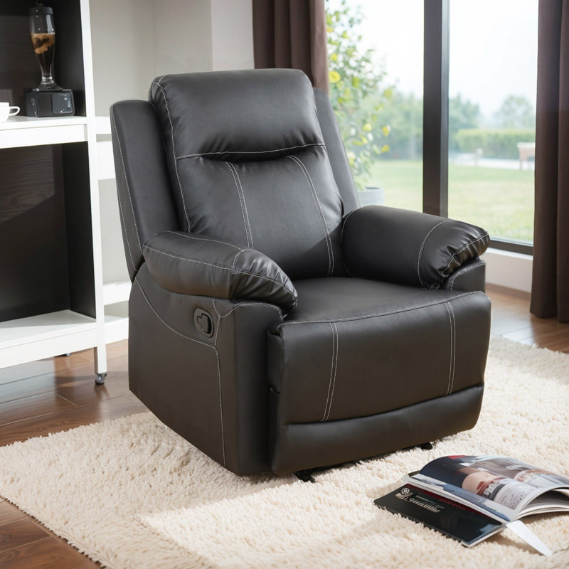 Staphanie Faux Leather Recliner