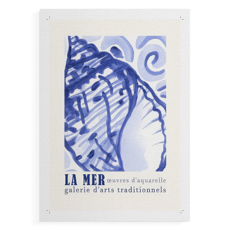 «La Mer», exposition I, impression sur toile - NON encadrée, H 27 po x l 18 po