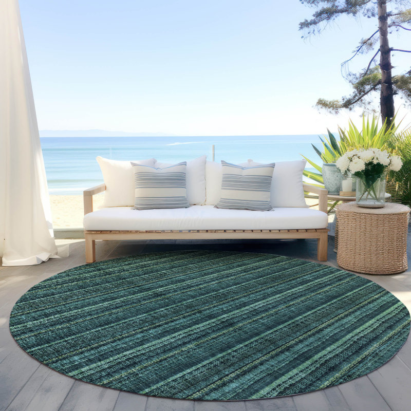 Chayden Rug with Non-Slip Backing, Rond 8 pi