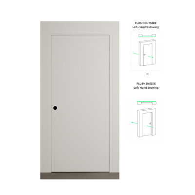 Invisible Frameless Door Manufactured Wood Solid Core Regular Interior Door