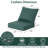 22" x 24" Outdoor/Indoor Deep Seat Patio Chair Cushions (Set of 2) - Weather-Resistant Design-1787669285