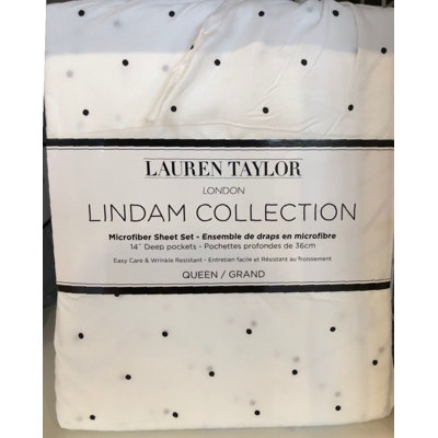 Microfiber Polka Dots Sheet Set