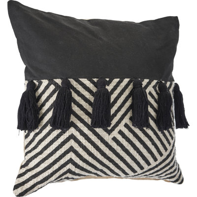 Housse de coussin en coton Tassels