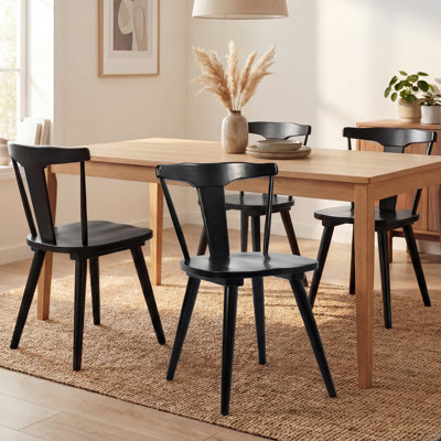 Maybelin Modern Solid Wood Dining Chair 