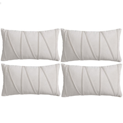 Housses de coussin rectangulaires en velours