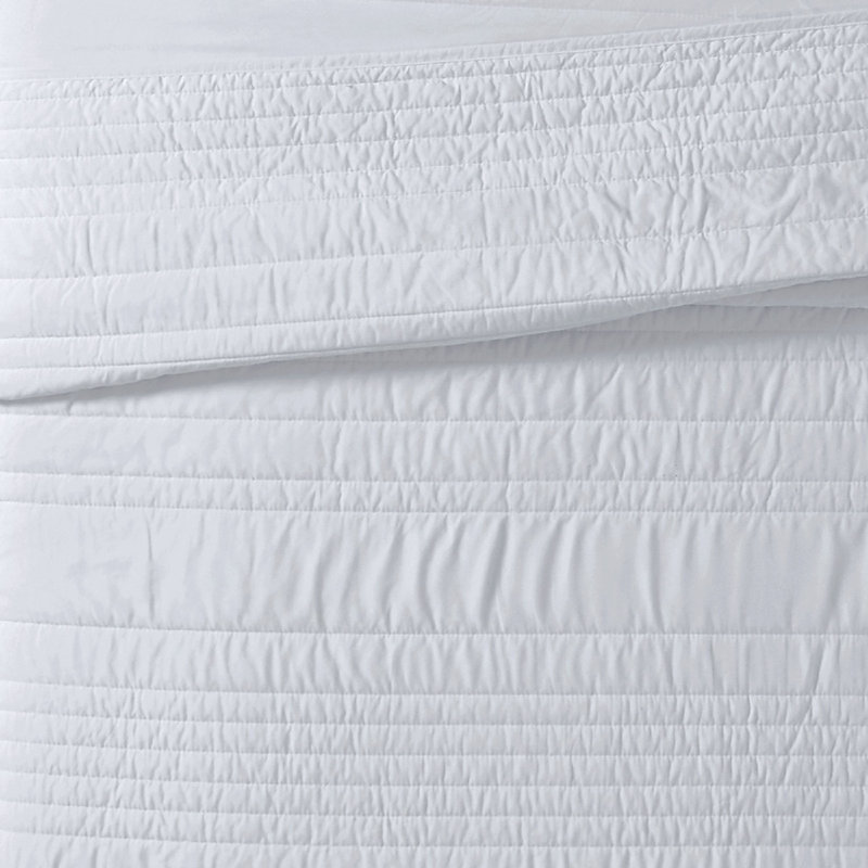 Ensemble de courtepointe antimicrobien Trely Calm, Courtepointe simple / simple TG + 1 taie décorati, Gris