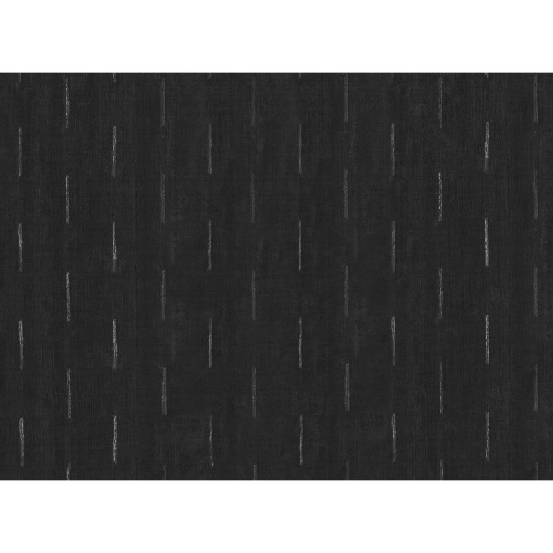 Tapis noir noué à la main de haute qualité, Rectangle 6 pi x 9 pi