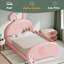 Twin Size Upholstered Rabbit-Shape Princess Bed-1550599245