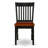 3 Piece Kitchen Table & Chairs Set Contains a Round Dining Table with Pedestal and 2 Dining Chairs, Black & Cherry-1744428088-1729564832